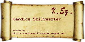 Kardics Szilveszter névjegykártya